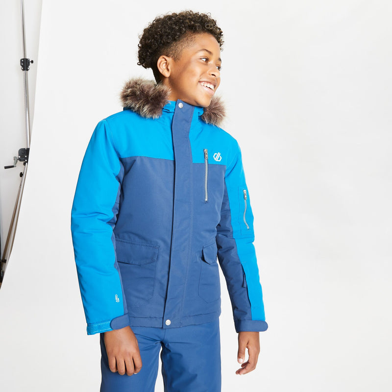 Dare 2b Boys Furtive Ski Jacket Denim/Petrol