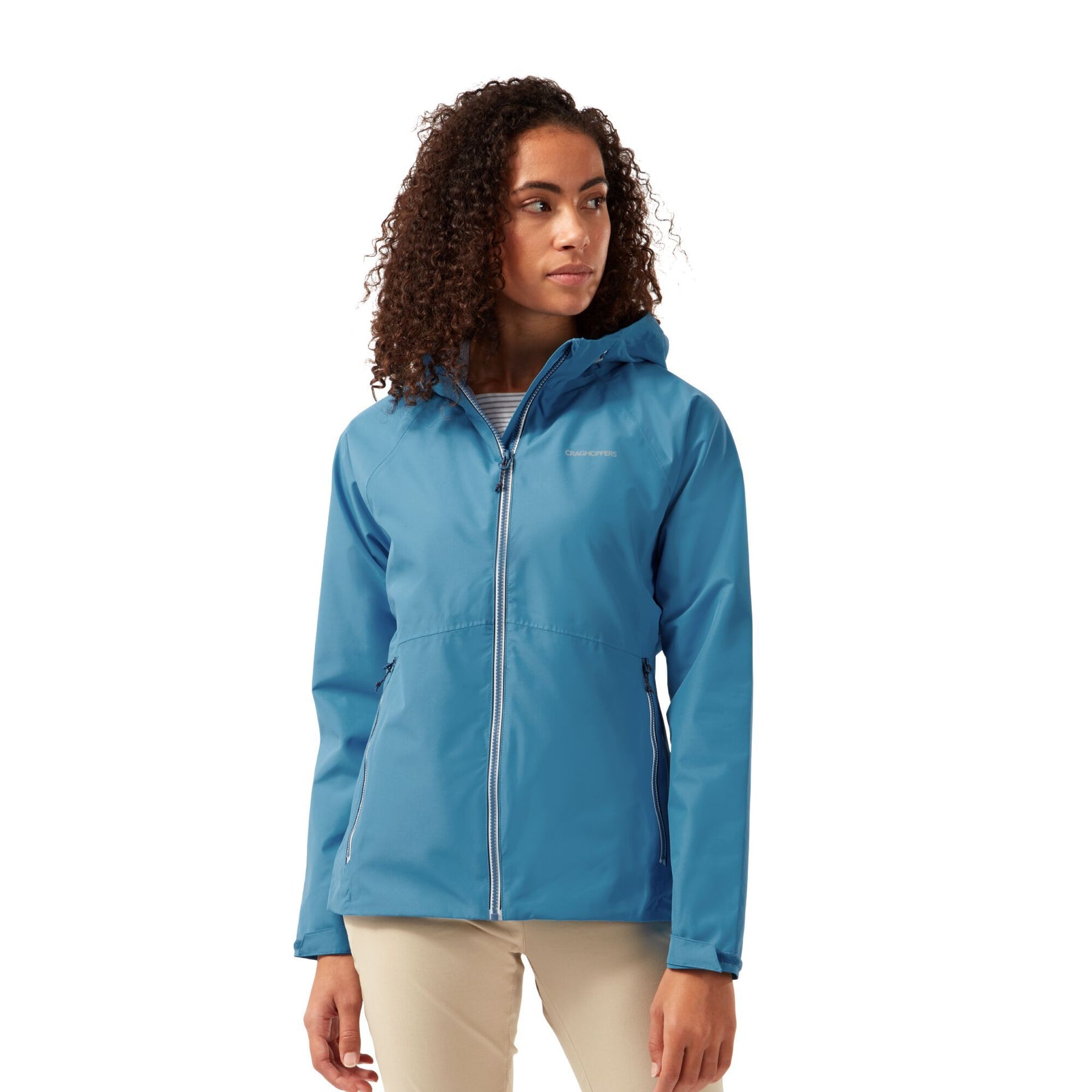 Craghoppers Women's Salina Waterproof Hooded Jacket Mediterranean Blue –  Wear It Outdoors