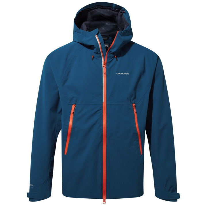 Craghoppers Men s Trelawney Waterproof Jacket CMW772 Poseidon Blue RRP 100